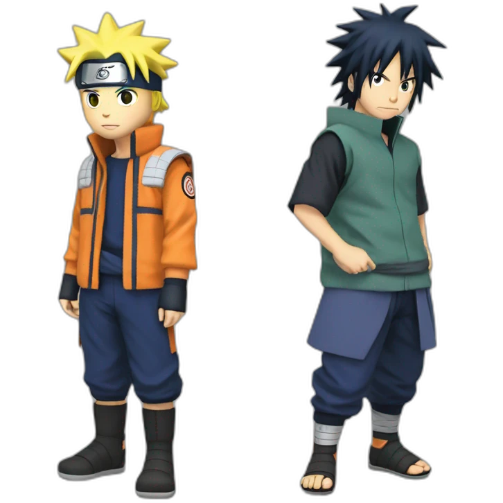 Naruto et Sasuke emoji