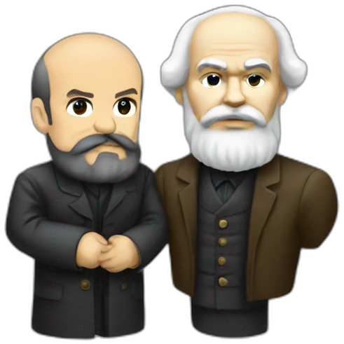 karl marx holding vladimir lenin emoji