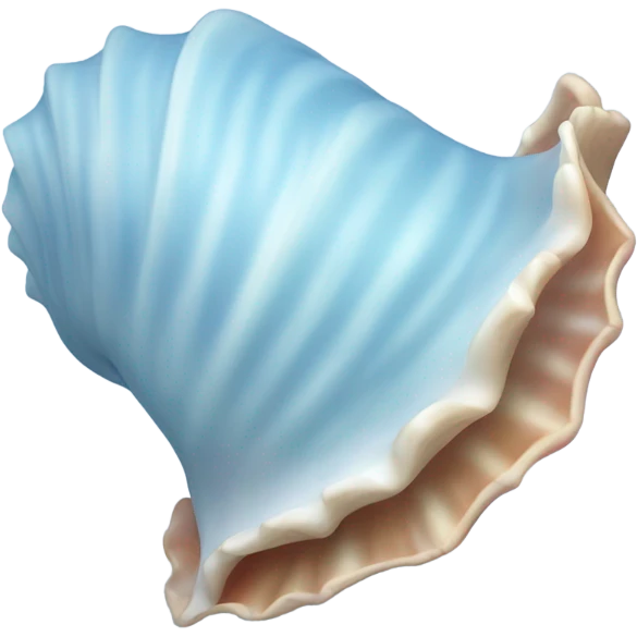 Light blue shell emoji