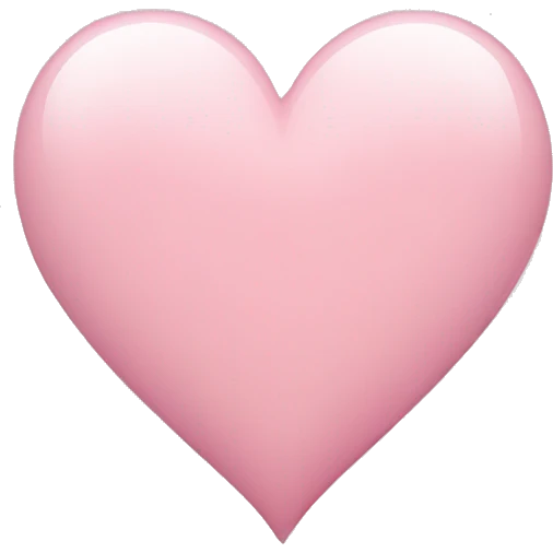 Light pink heart emoji