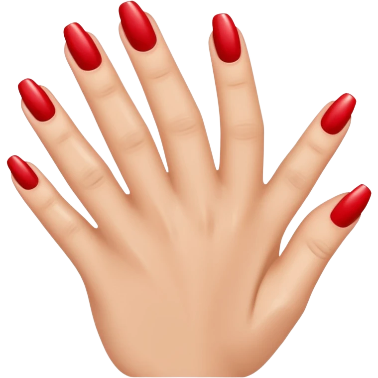 Manicure hand 5 fingers emoji
