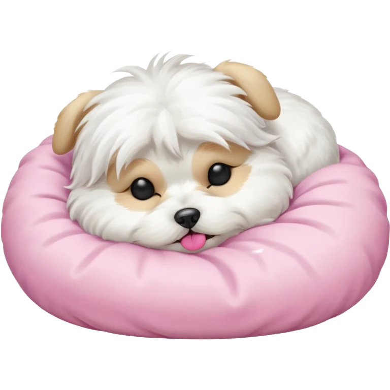 maltese sleeping emoji