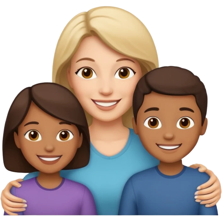 mom and kids emoji