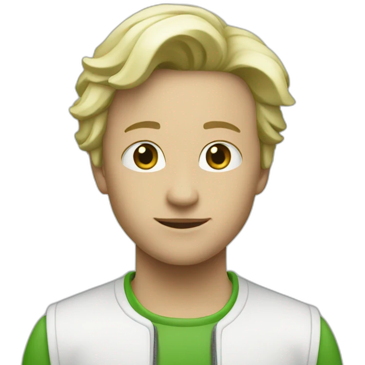 Reboot white and green emoji