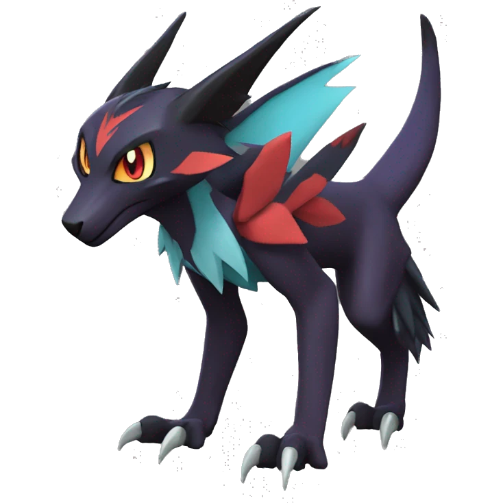 Noivern-Litten-Zoroark full body emoji