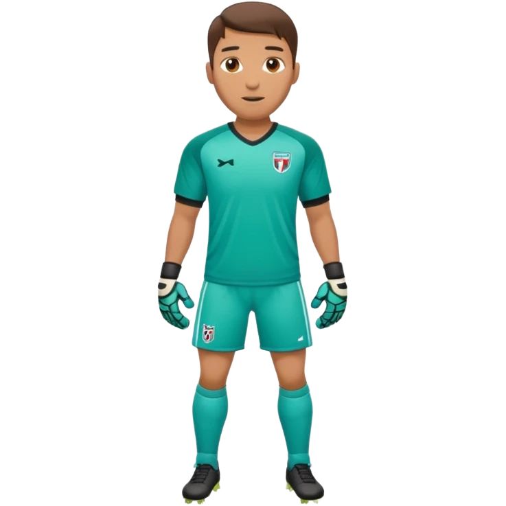 soccer goalkeeper full body hands in front emoji