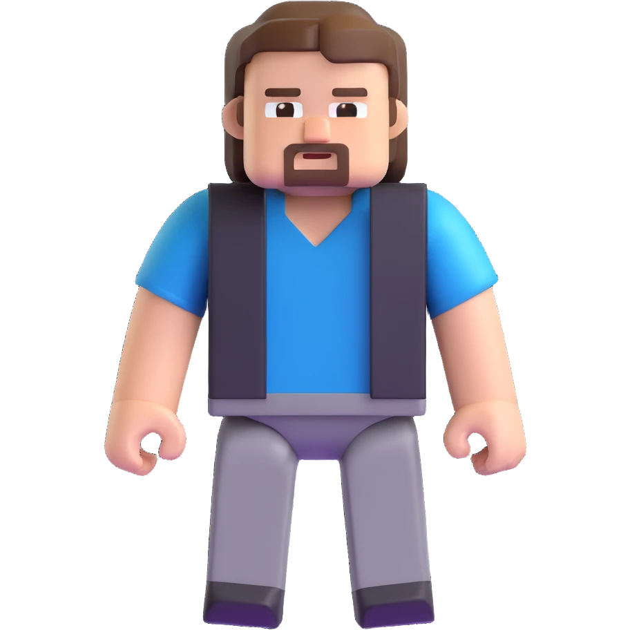 Jack Black as Steve from Minecraft movie emoji