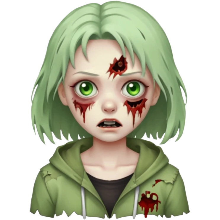 a zombie girl still cute and fine emoji