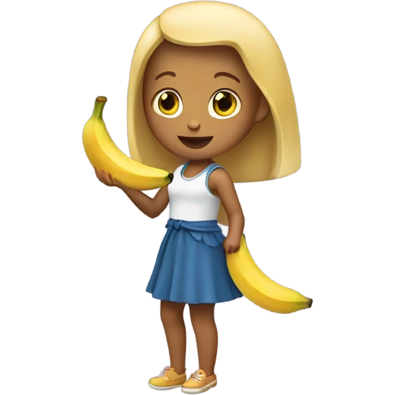 girl with banana  emoji