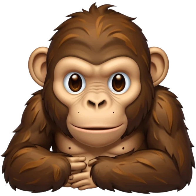 🦍 +💩 sticker  emoji