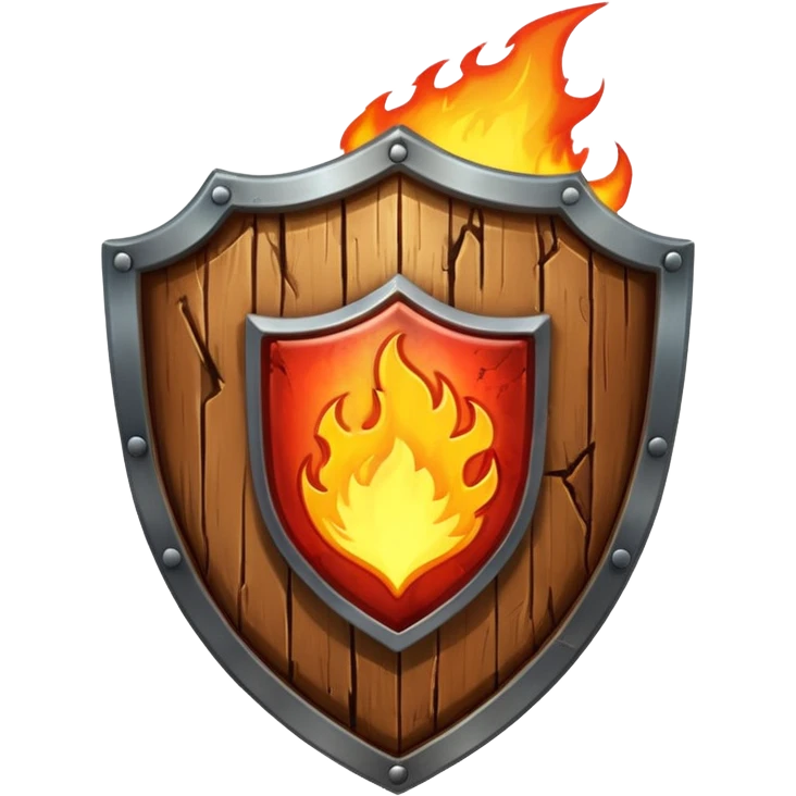 burning shield emoji