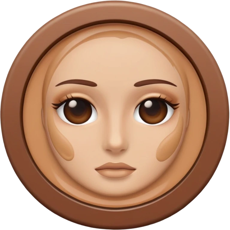 Brown makeup concealer emoji