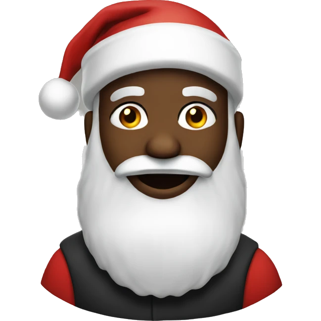 black santa emoji