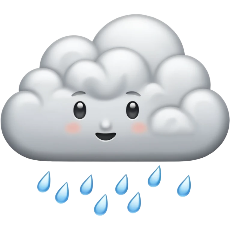 rainy white Cloud emoji