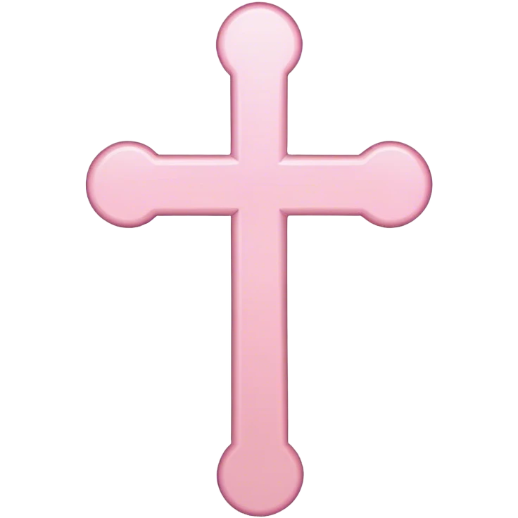 light pink cross  emoji