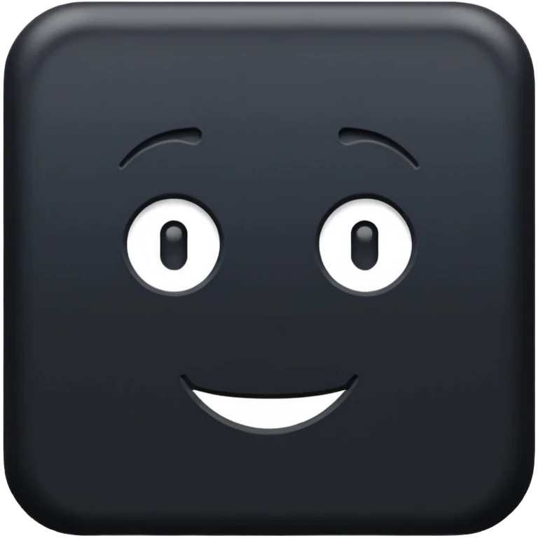 Completely black square  emoji