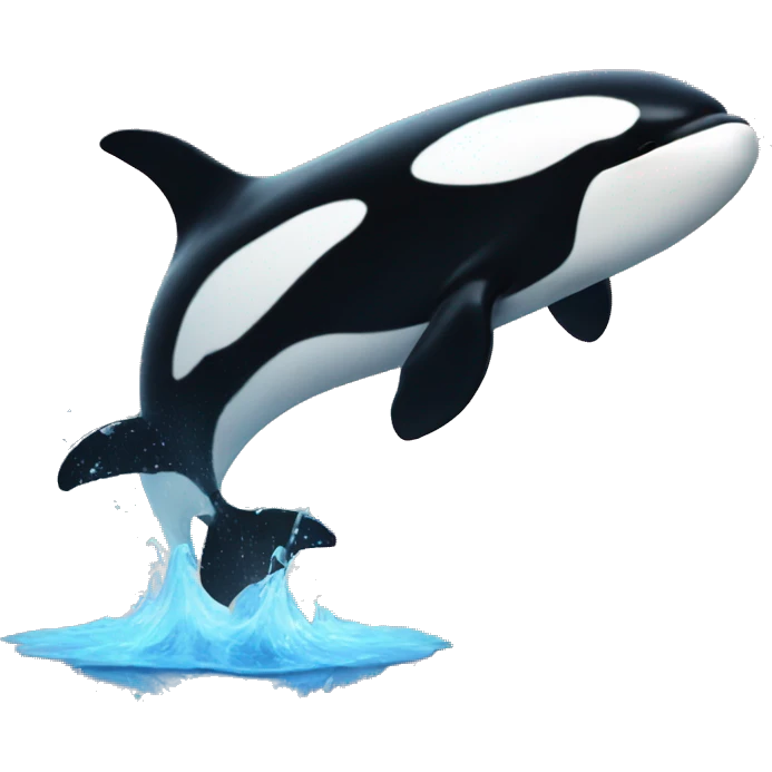 orca with heart emoji