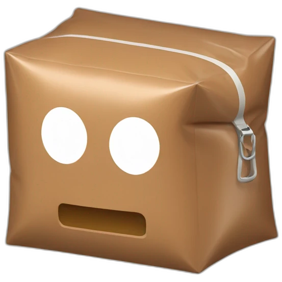 Brown__rectangular_parallelepiped_in_plastic_zip_bag emoji