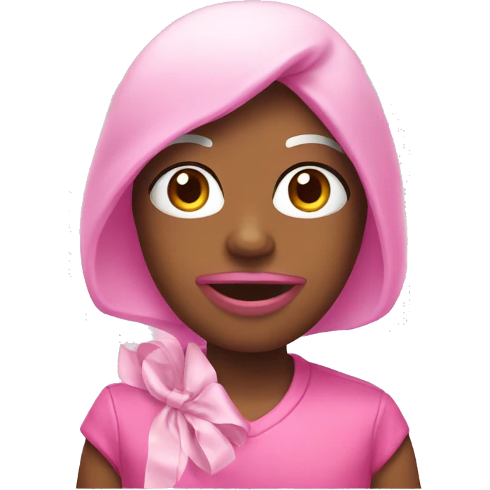 Pink holiday emoji