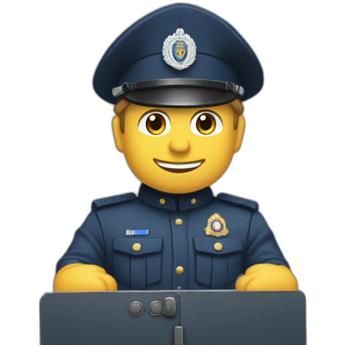 Véhicule de gendarmerie nationale  emoji