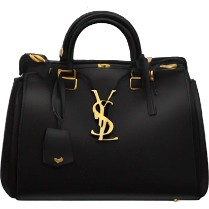 Black ysl bag emoji