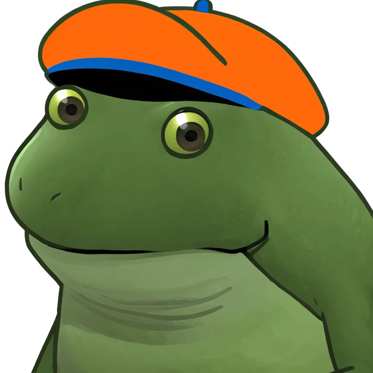 bufo with orange cap emoji