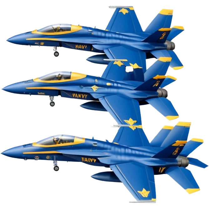 four US Navy Blue Angels f/a-18s performing diamond formation flight maneuver emoji