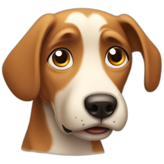 Scolded dog emoji