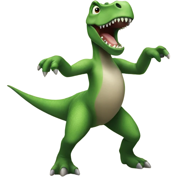 Dinosaur dancing emoji