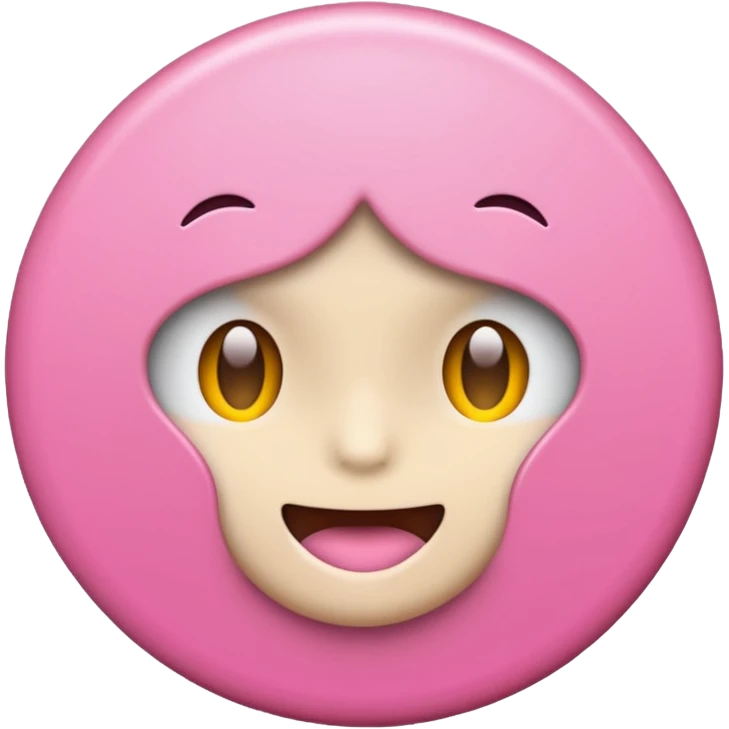 pink circle emoji