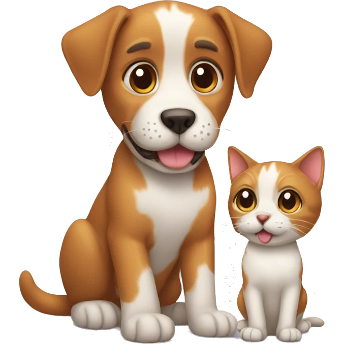 Cat dog emoji