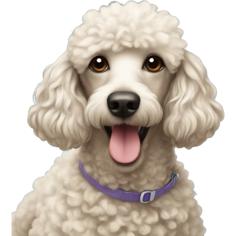 Poodle in a pool emoji