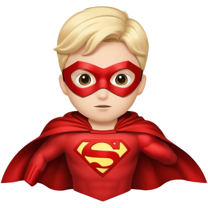 kid superhero with cape and mask emoji