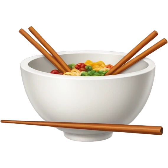 bowl and chopsticks  emoji