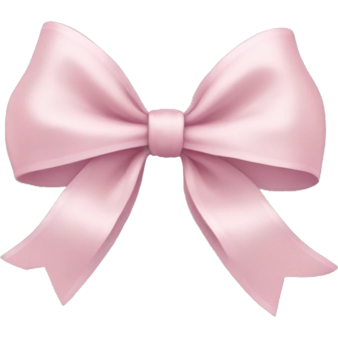 Light pink bow emoji