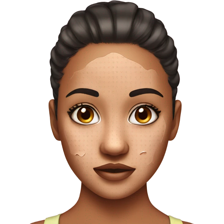 pimple patches on a girl’s face  emoji