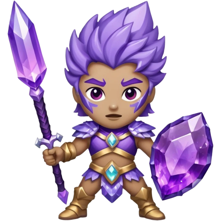 crystal geode warrior emoji