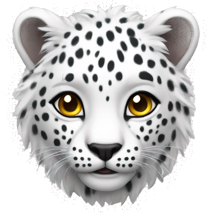 white leopa emoji