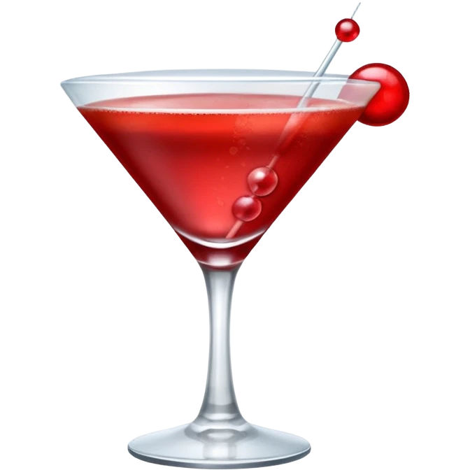 red martini with foam emoji