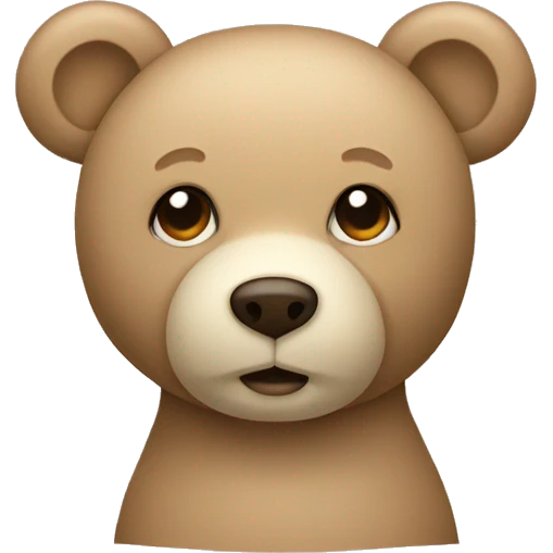 Beige teddy bear  emoji