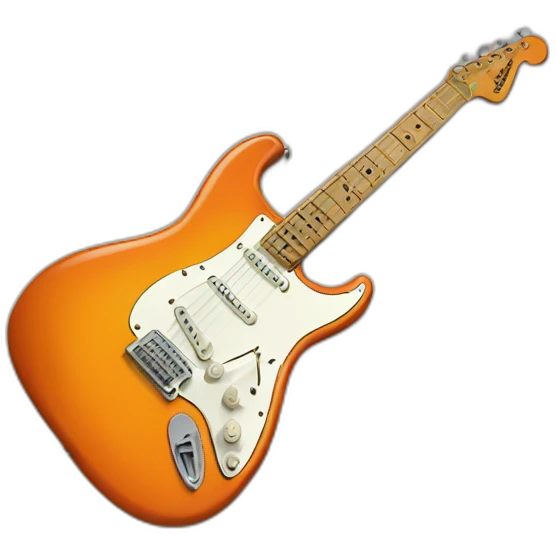 Orange Fender Stratocaster emoji
