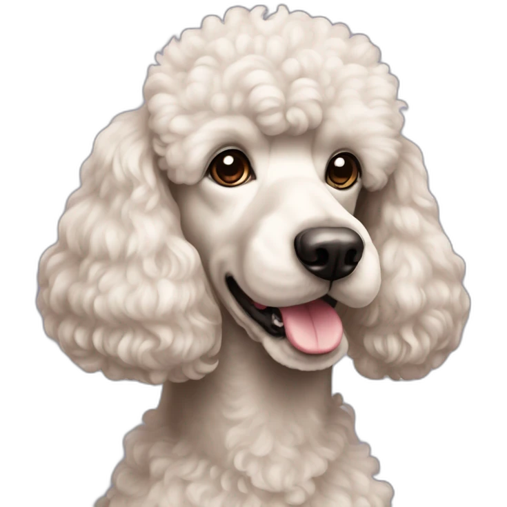 Poodle dog like emoji