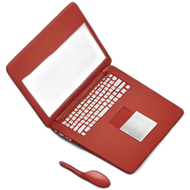 red laptop emoji