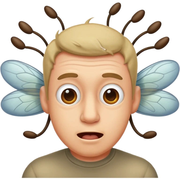 stinky guy with flies emoji