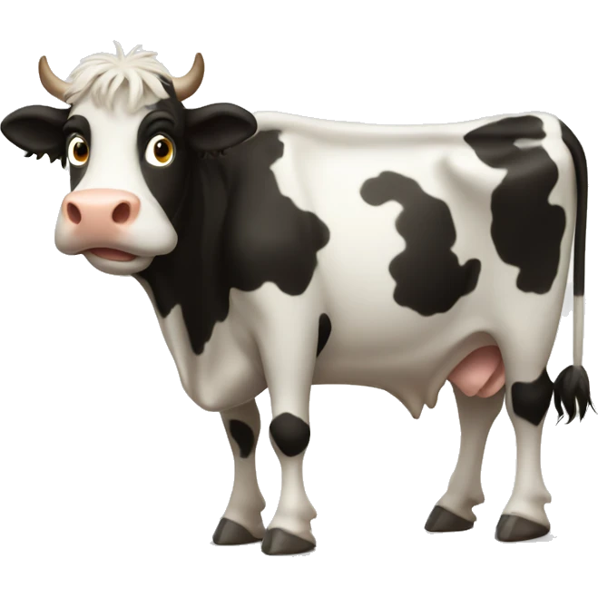 shaggy cow emoji