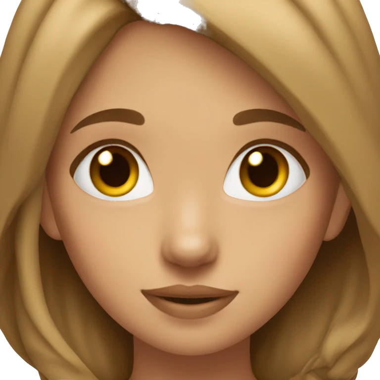 Butterfly girl (light brown hair ( emoji