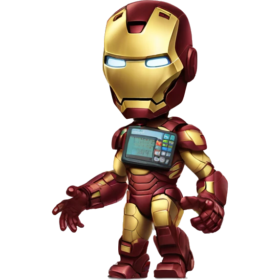 Ironman playing casio emoji