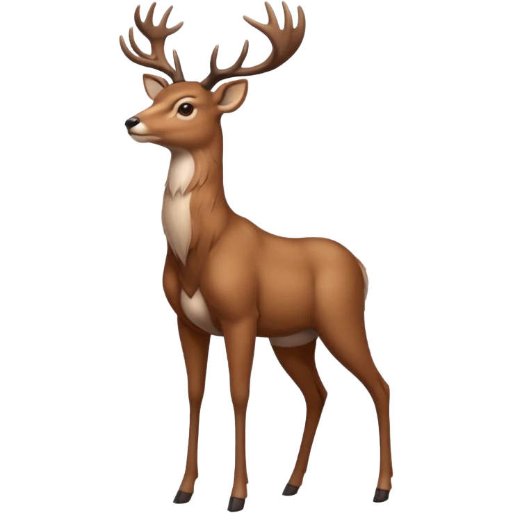 a deer standing on 2 legs emoji
