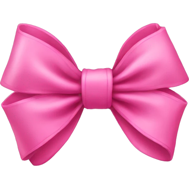 Pink bow emoji