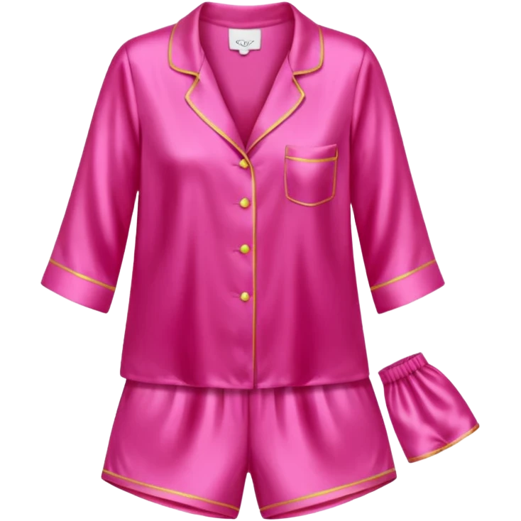 silk hot pink pyjamas emoji